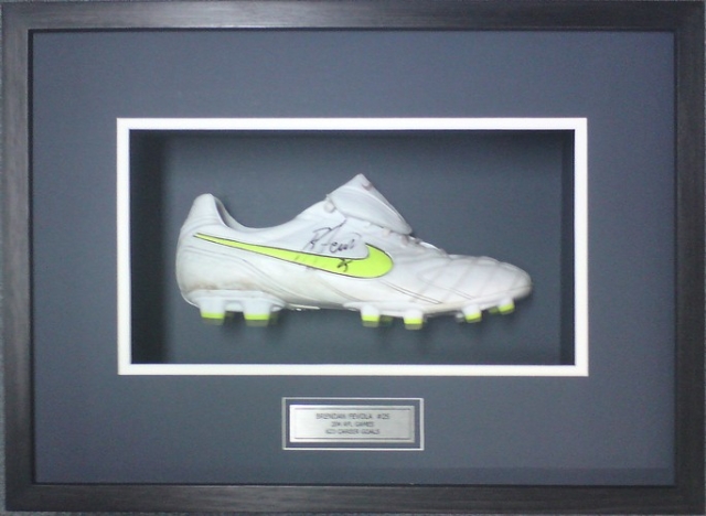 Brendan Fevola's Football Boot Picture Framing