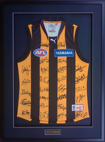 Hawthorn Football Jumper Picture Framng
